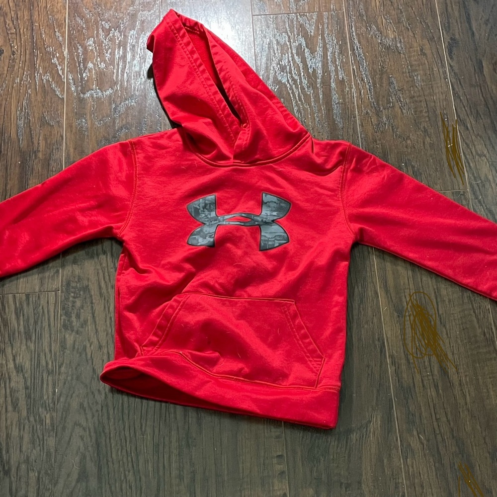 Under Armour Red Logo Hoodie
